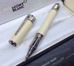 Mont Blanc Gandhi Cream Barrel Silver Rollerball Pen